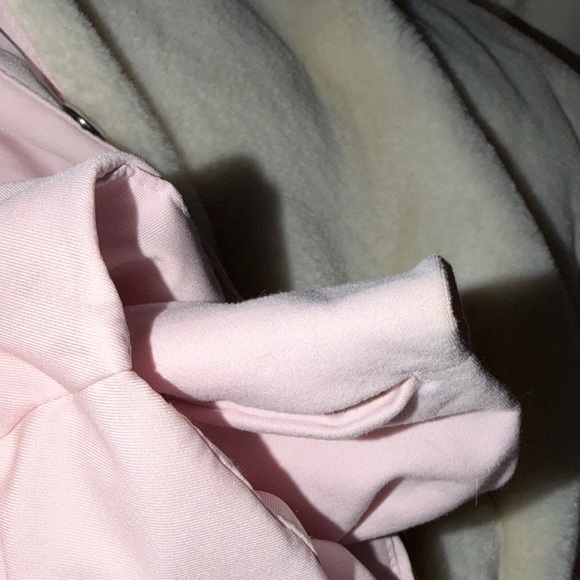 Hollister Light Pink Faux Fur Puffer Jacket w/Hood - Picture 4 of 6